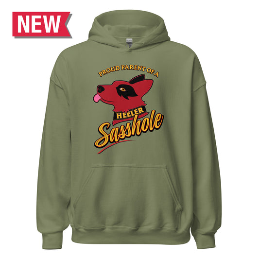 Red Heeler Sasshole Hoodie