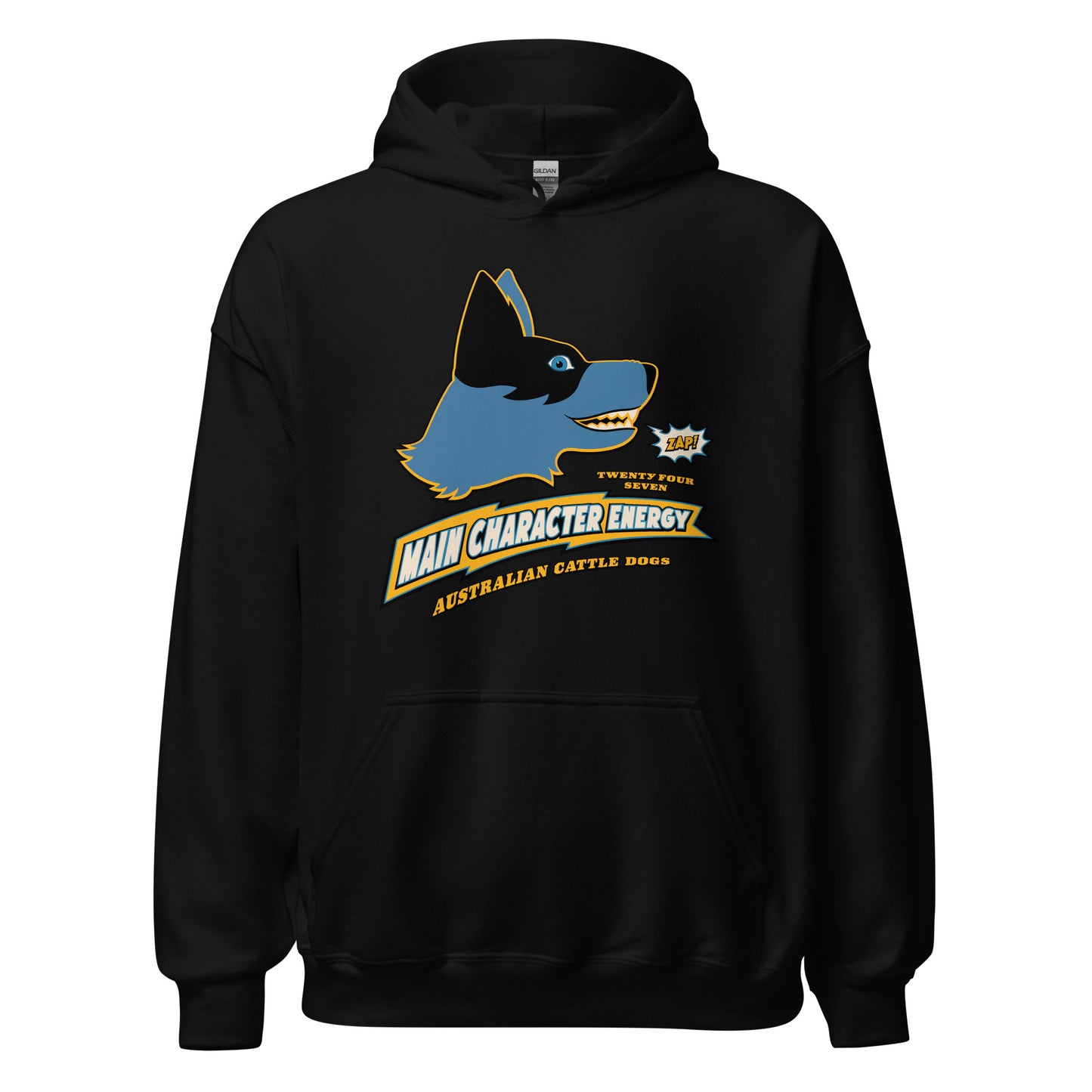 Main Character Energy Blue Heeler Hoodie