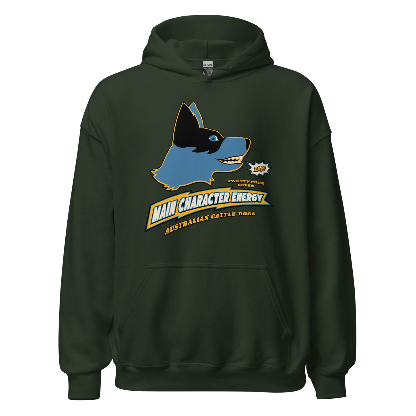Main Character Energy Blue Heeler Hoodie